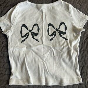 Lisa Says Gah! size Small Bow Shirt